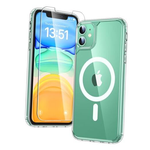 Phone Case Clear [Compatible with Magsafe], with 2X HD for iPhone 11 A-Clear