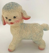 VTG Large 1950's Squeaky Lamb Toy The Sun Rubber Co 10" figure Very Cute Works