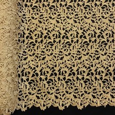 Heather Guipure Venice French Lace Embroidery Fabric 52" Wide Many Colors
