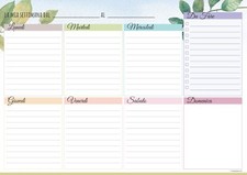 PLANNER SETTIMANALE A4 DA SCRIVANIA PRATICO E POCO INGOMBRANTE