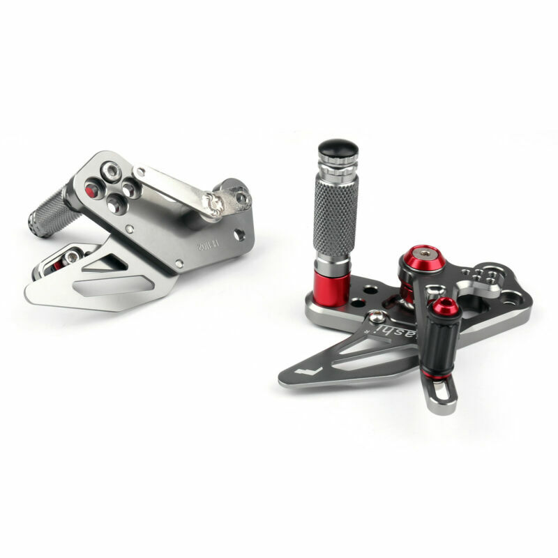 CNC Rearsets Footpegs Footrest Fit for Kawasaki Z125 Pro 20162019 Gra