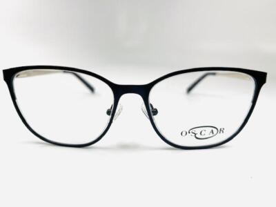 NEW OSCAR by Oscar De La Renta OSL-469 414 Dark Navy Eyeglasses 52/16/135 OSCAR DE LA RENTA OSL469 414 Semi Matte Navy Square Womens  main image 3