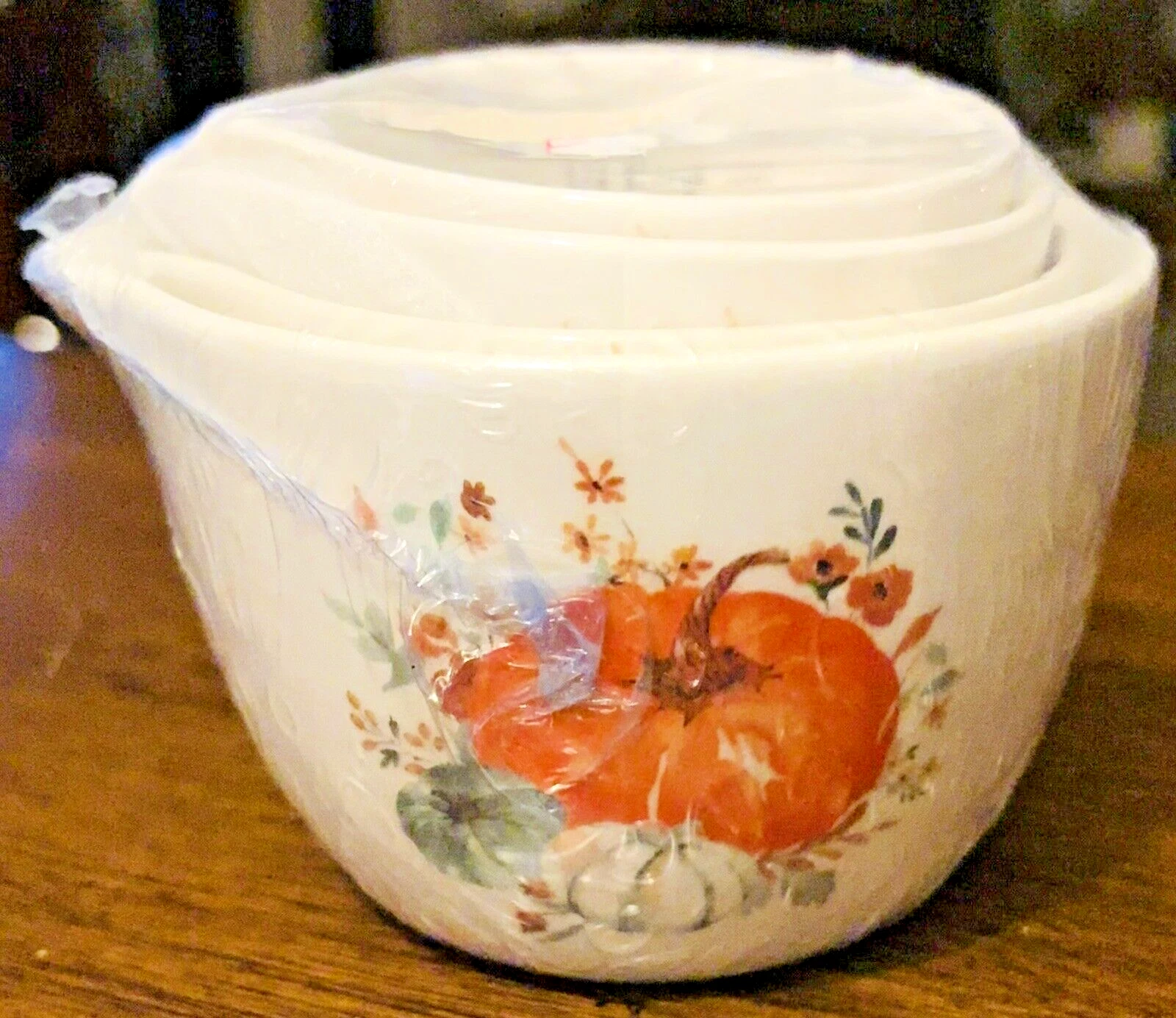 Ashland Pumpkin Nesting Measuring Cups Ceramic Fall Set 4-Piece Thanksgiving