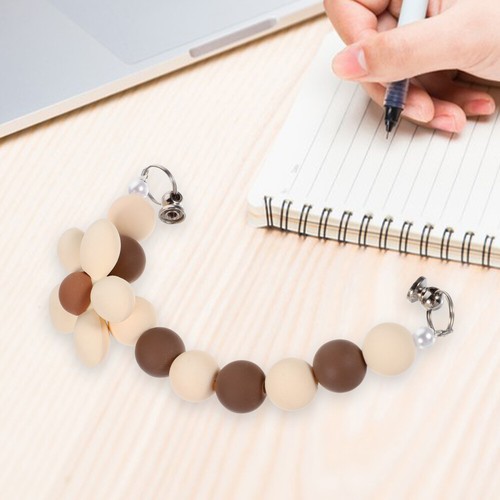 Silicone Blumen Handy Lanyard Charm mit Perlen Kawaii Stil für Handys - 第 8/12 張圖片