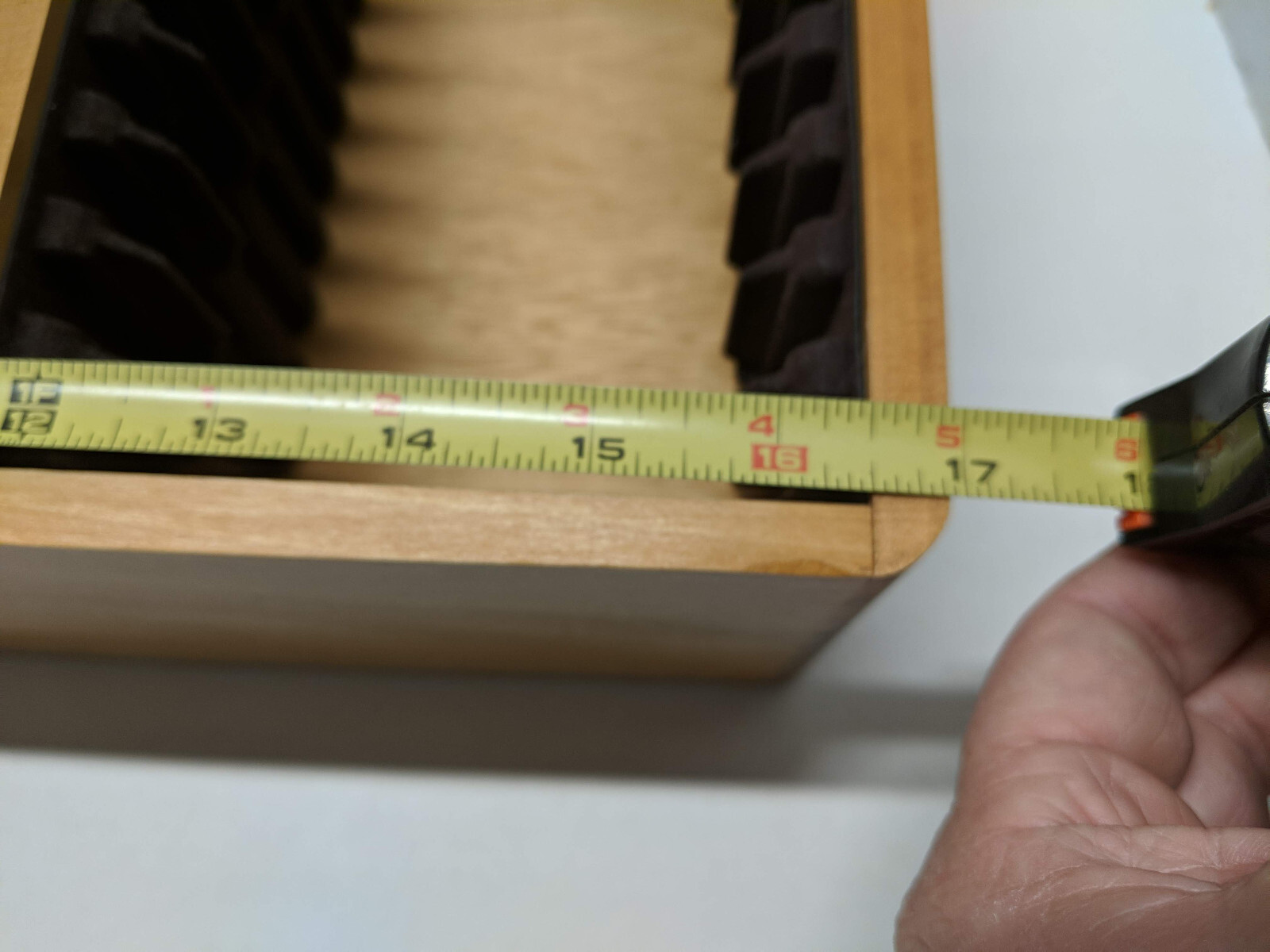 Vintage Wooden 45 CD / Cassette Storage Holder Rack WallMount 13" Savoy eBay