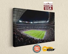 Santiago Bernabeu Stadium Print Real Madrid Soccer Football Canvas Art