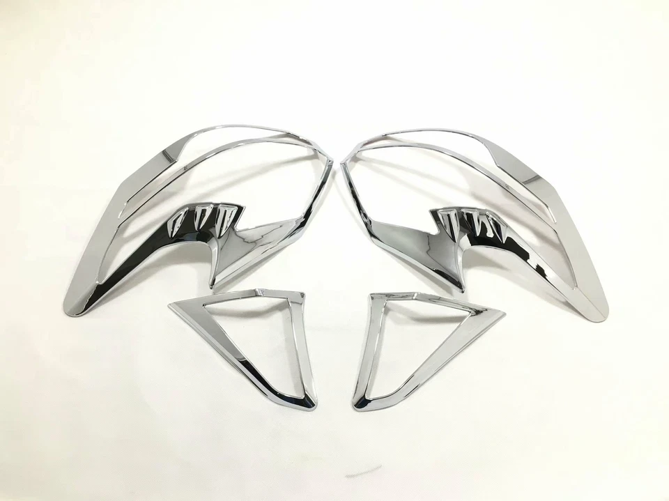 For Nissan Kicks 2017-2019 2 Pcs ABS Chrome Tail Rear Light Lamp Cover Trim - Image 4 of 4