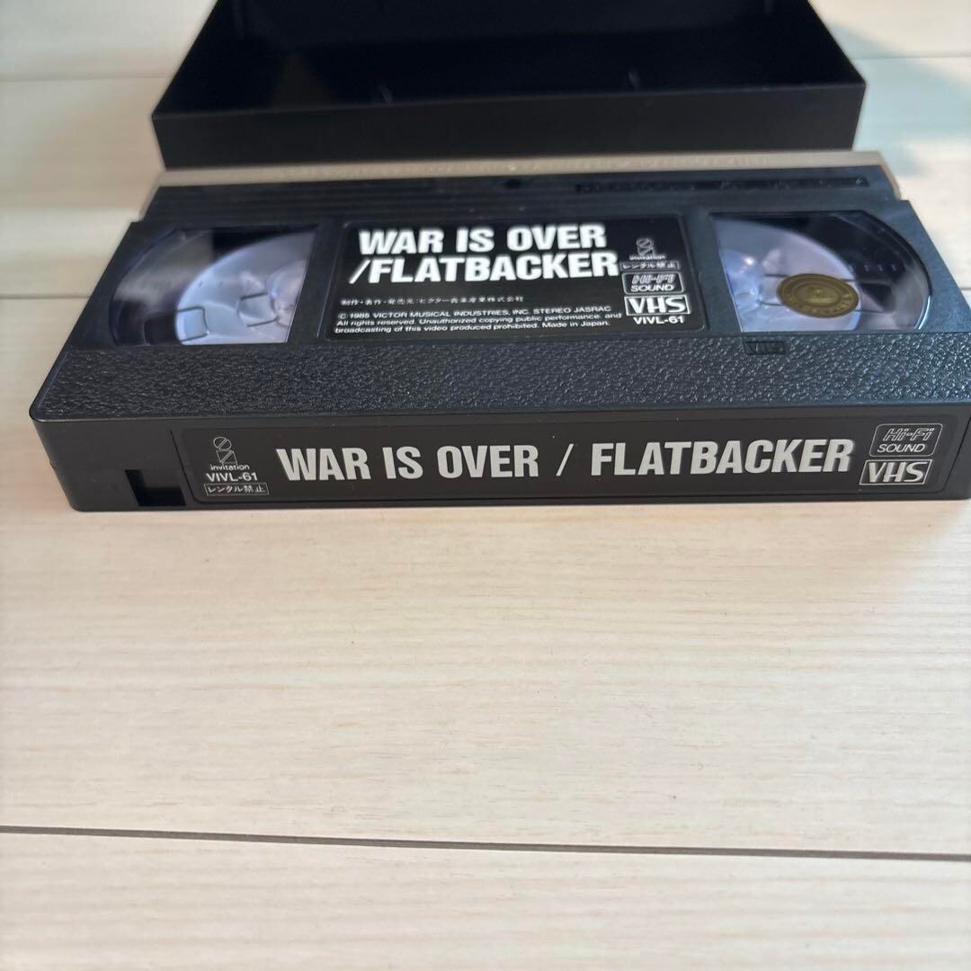 FLATBACKER / フラットバッカー / WAR IS OVER！ VHS FLATBACKER War is Over VHS Cassette Tapes Language Japanese