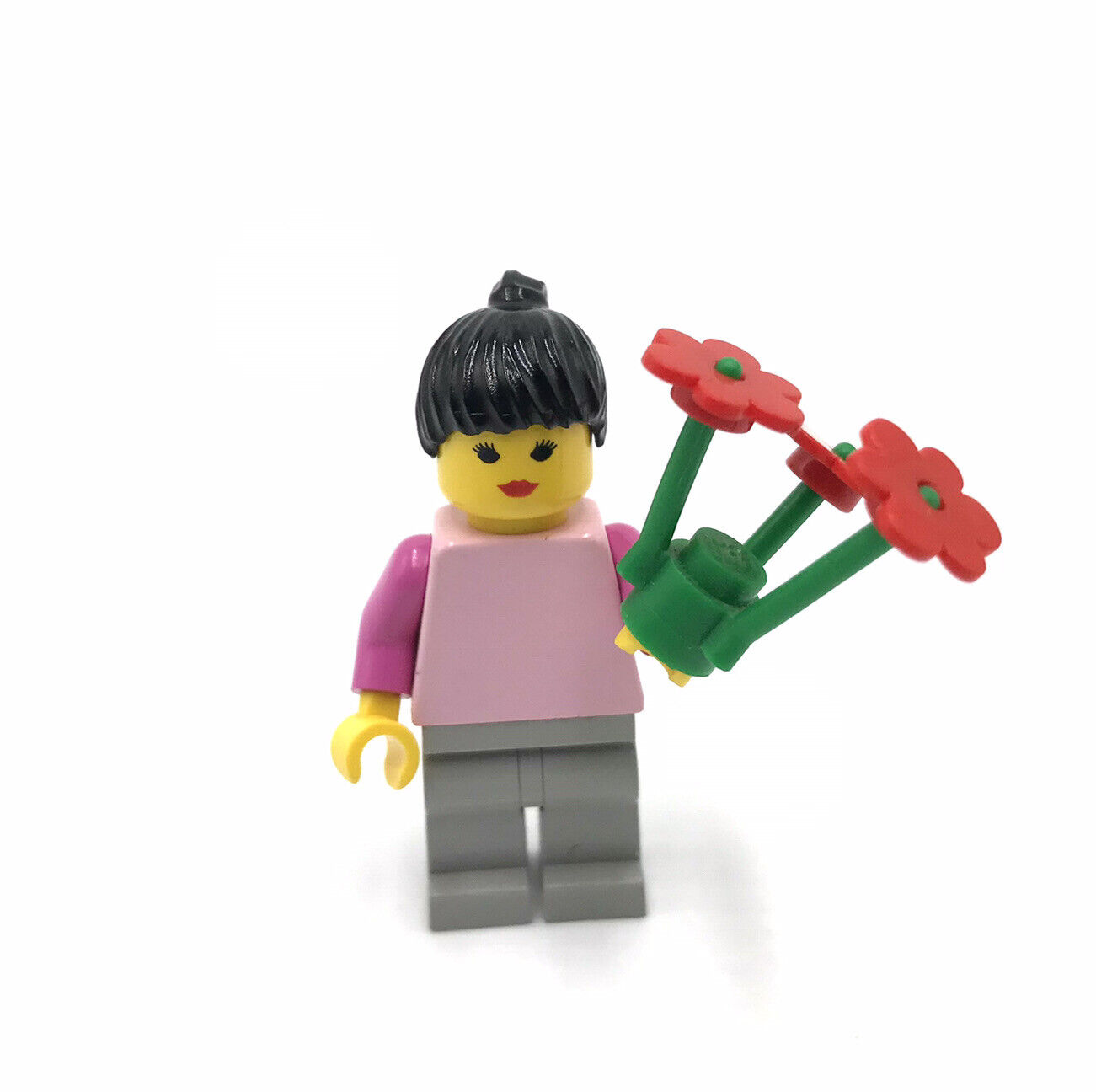 LEGO Plain Pink Shirt Girl minifigure 4151-1 Flowers mini figure