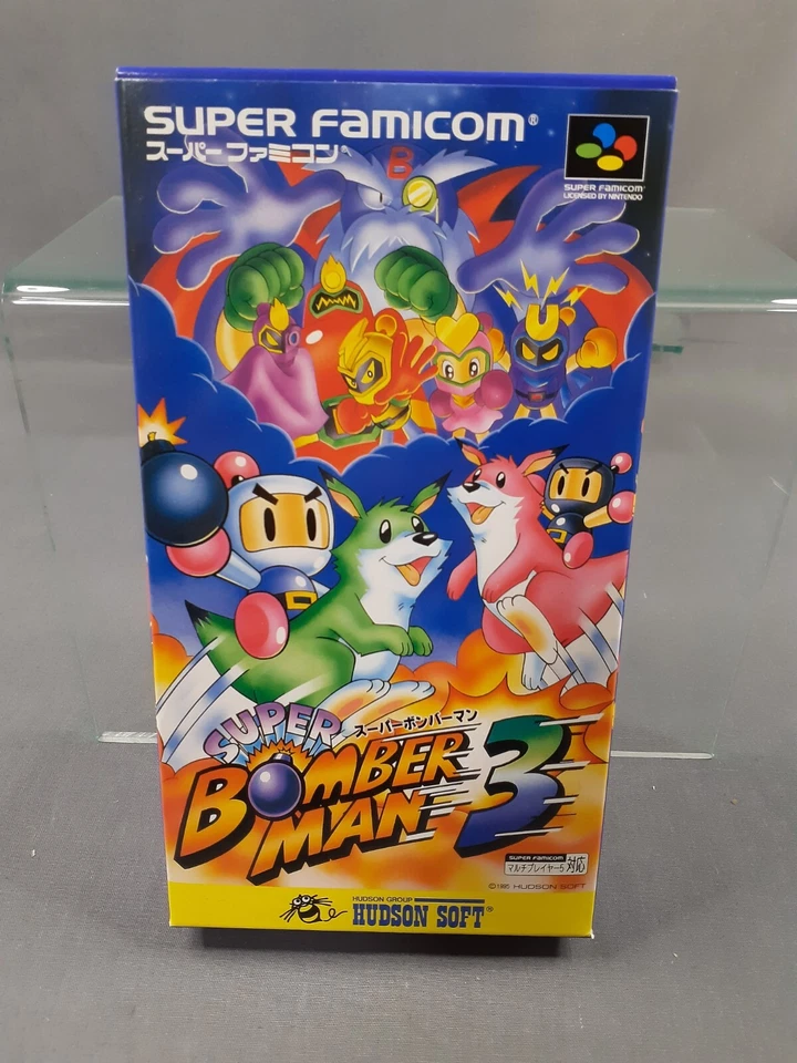 NINTENDO SUPER FAMICOM SFC SUPER BOMBER MAN 3 Japanese Version Boxed - Image 2 of 4