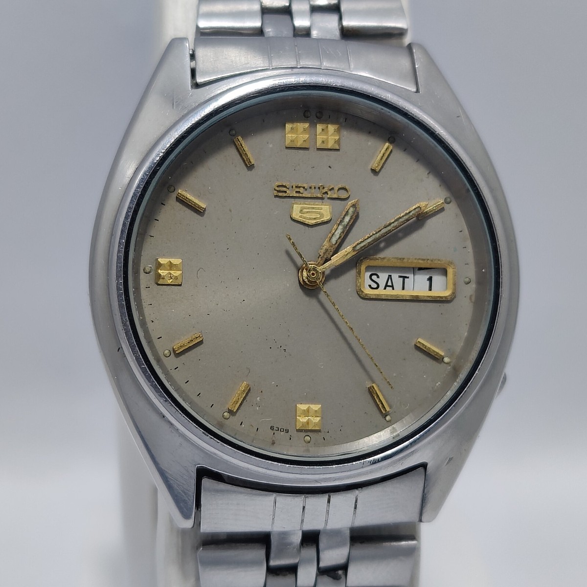 SEIKO 5 SPORTS 6309 - 8690 中古 自動巻 動作品 Seiko 5 Sports Men's Black Watch - 6309 for sale online | eBay