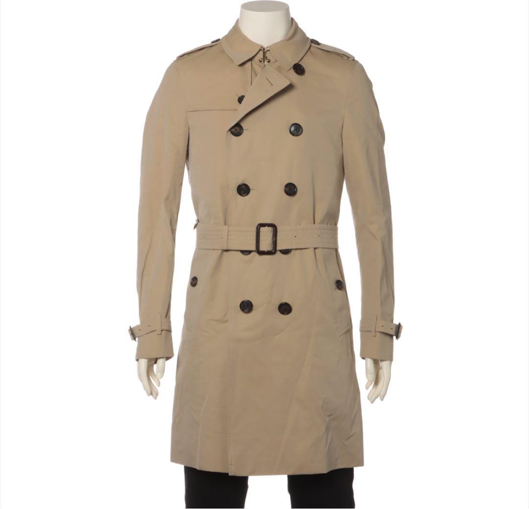 Burberry Chelsea Trench Coat Beige Size 56 XL with Cover & Tags Cleaned