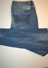 Diesel Women CultureBelt Regular Slim Tapered Blue Jeans Sz 27x32