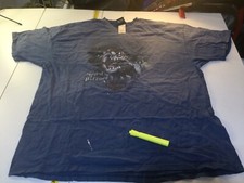 Vtg Harley Davidson Looney Tunes Two Sided Tee Shirt Taz Coyote Sam 2XL Blue USA