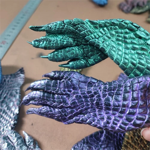 2PCS Real Alligator Crocodile Skin Paw Leather Hide Pelt DIY Craft Accessories - Picture 5 of 36