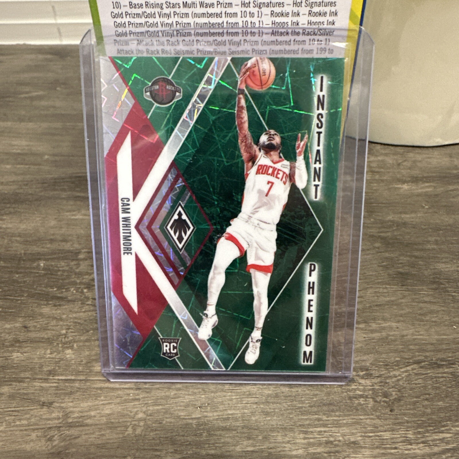 2023-24 Panini Phoenix - Rookies Green Lazer Phoenix #294 Cam Whitmore /175 (RC)