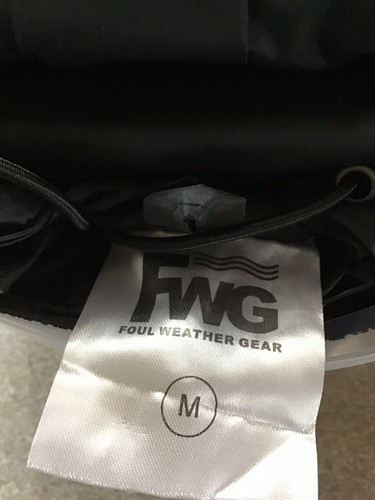 Foul Weather Gear FWG 2 Piece Black Rain Jacket w/Pants Size Medium NWT - Picture 7 of 9