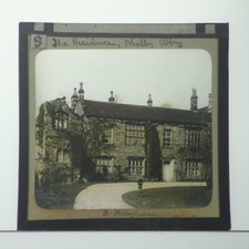 MAGIC LANTERN SLIDE THE RESIDENCE WHALLEY ABBEY LANCASHIRE