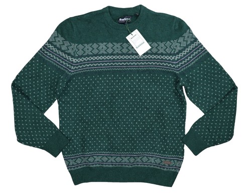 BATONER MOHAIR NORDIC CREW NECK BN-20FM-052 Knit Size: 2 Green Men