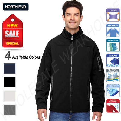 North End Mens 3 Layer Fleece Bonded Soft Shell Technical S-XL Jacket R-88138