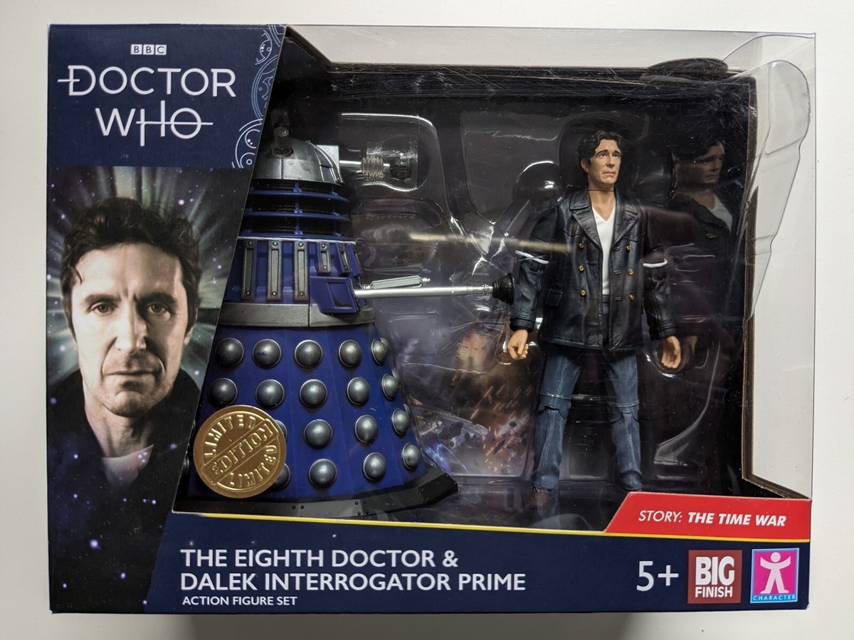 Dr Who 8th Eighth Doctor Figure and Dalek Interrogator Time War