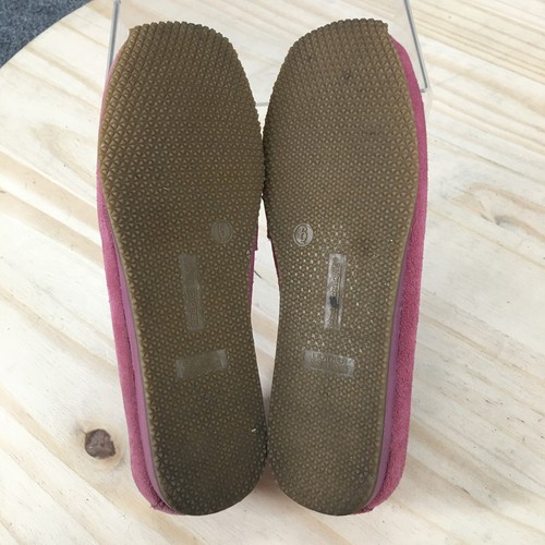 Predictions Shoes Womens 6 Loafers Pink Leather Square Toe Comfort Slip On - Picture 10 of 11