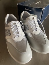 SandBaggers Womens Golf Shoes Grey White Fashion Comfort Sporty Size 7.5 NIB