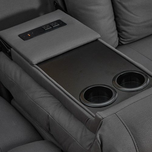 Recliner Sofa Loveseat Recliner RV Sofa with Console Home Theater Seating Sofas - Picture 54 of 73