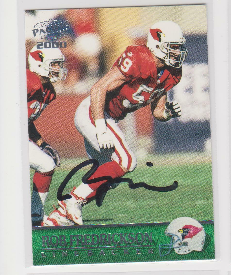 ROB FREDRICKSON ARIZONA CARDINALS MICHIGAN STATE AUTOGRAPHED CARD | eBay