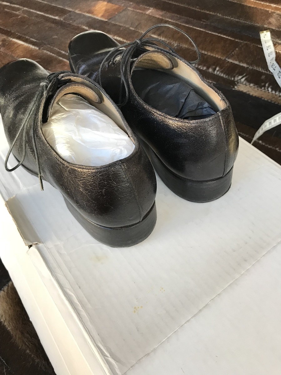 Augusta (A1923) Handmade in Italy Mens Derby Shoes, Black