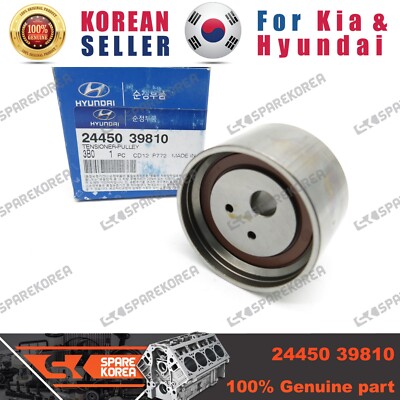 Genuine/OEM 2445039810 TENSIONER-PULLEY for Hyundai Equus (Centennial) 99