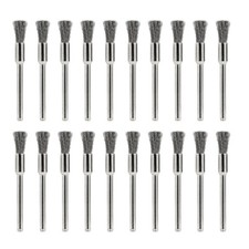 20x Pinsel Topfb&uuml;rste Drahtb&uuml;rste f&uuml;r Dremel Proxxon Schleifer Messing Nylon