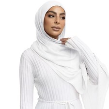 Viscose Hijab Scarf for Women Muslim Cotton Jersey Hijab Head Wrap Scarves Fa...