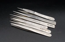 LOT OF 6 Excelta  Tweezer Tip Hand tool Piler
