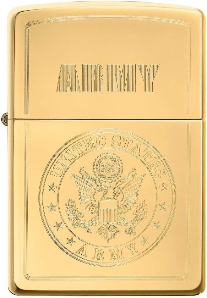 Zippo 49314 U.S. Army High Polish Brass
