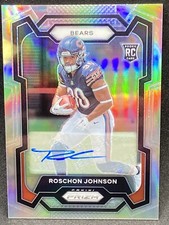 ROSCHON JOHNSON 2023 PANINI PRIZM ROOKIE RC SILVER PRIZM AUTOGRAPH # 314