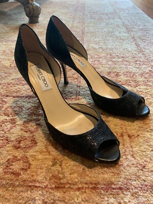 Jimmy Choo Women's Shoe, Size 39.5 (U.S. 8.5), Black | eBay