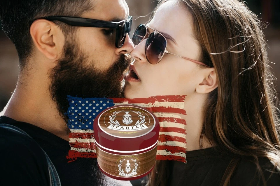 Bálsamo para crescimento de barba e bigode espartano minoxidi, bergamota e biotina 60 ml conjunto de 4 - Imagem 4 de 4