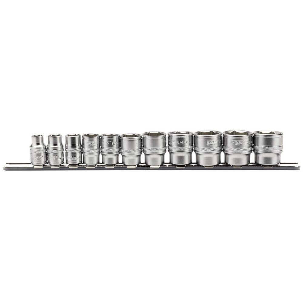 Draper Expert 41893cm Quadro Dr.Cuscinetto Presa Set Su Metallo Rail (11 Pezzi)