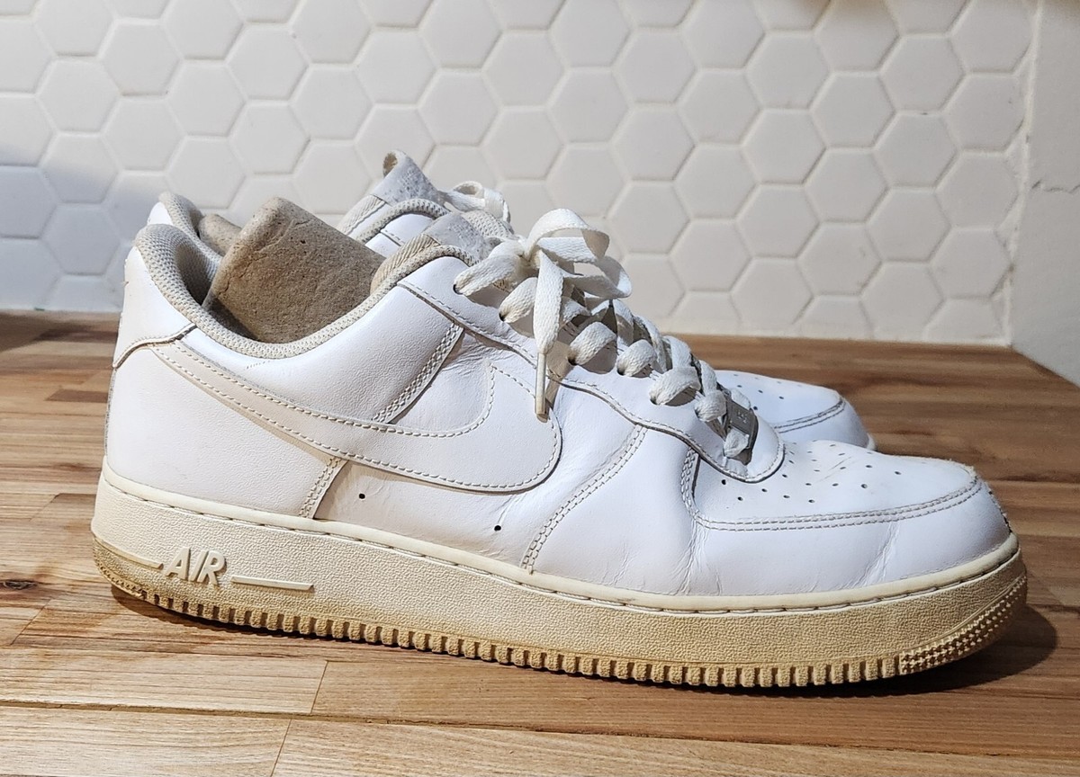Nike Air Force 1 Men\'s Pre-owned Low Top Triple White Sneakers - sz. 13 Nike Air Force 1 Type Triple White Mens Sneakers Size 13 | eBay main image 3