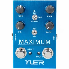 YUER MAXIMUM Overdrive Electric Guitar Effects Pedal True Bypass YF-41 ✅New