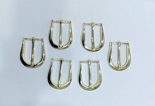 6 pcs quantity 1 piece western buckle gold plated leather belt buckle 30mm