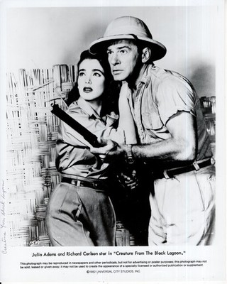 Julie Adams Richard Carlson Creatre From Black Lagoon 8x10 photo #T9340
