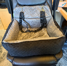 Dog Booster Car Seat Pet Car Seat for Small Medium Dog up to 40 lbs Black/Gray