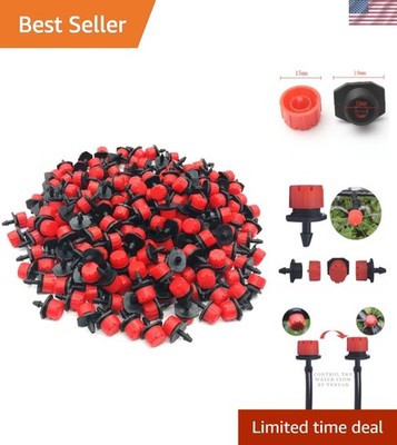 Adjustable 360° Drip Irrigation Drippers - 100 Pcs for Efficient Plant Watering