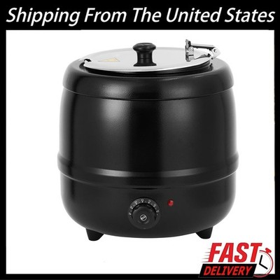 10.5Qt Soup Warmer Kettle Detachable Insert Electric Soup Pot Restaurant new