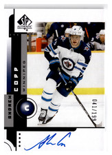 2021-22 SP Authentic Retro Auto /199 Andrew Copp #01RA-AC Winnipeg Jets