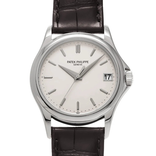 Patek Philippe Calatrava 5127G-001 37mm White Gold Silver Wristwatch #WW3317