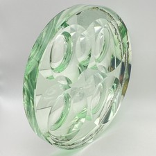 FONTANA ARTE VINTAGE 50s DESIGN MAX INGRAND RARO CENTROTAVOLA VETRO VERDE NILO