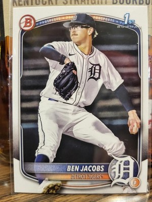 Ben Jacobs Detroit Tigers 2025 Bowman Draft 1st Bowman ***